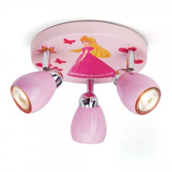 Brilliant Princess Ronde spots Roze, 3-lichts