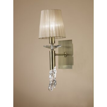 Mantra TIFFANY Muurlamp Bruin, 1-licht