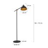 Steinhauer MEXLITE Staande lamp Zwart, 1-licht