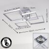 Bacolod Plafondlamp LED Aluminium, 1-licht