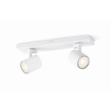 Philips Runner Led Plafondlamp Wit, 2-lichts