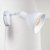 Caney Muurlamp Wit, 1-licht