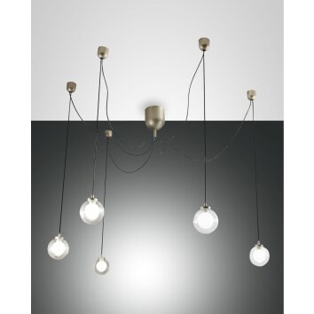 Fabas Luce Blog Hanglampen LED Goud, Zwart, 1-licht