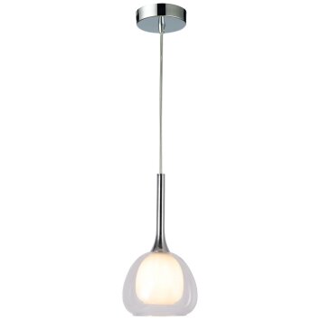 Brilliant Hadan Hanglamp Chroom, 1-licht