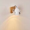 Coruna Muurlamp Hout licht, Wit, 1-licht