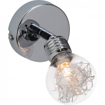 Brilliant BULB Muurlamp Chroom, 1-licht