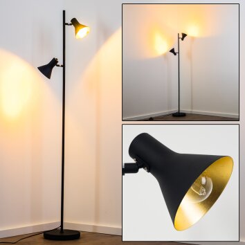 Mavas Staande lamp Zwart, 2-lichts