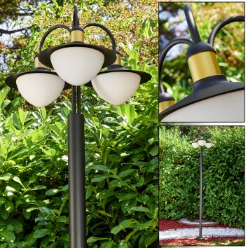 Theux Buiten staande lamp Goud, Zwart, 3-lichts