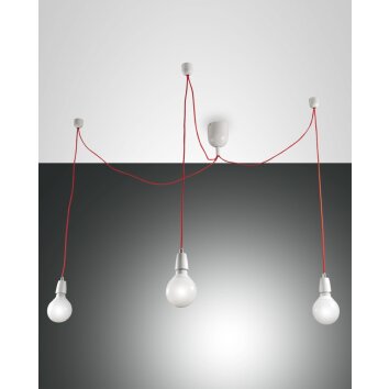 Fabas Luce Blog Hanglampen Red, Wit, 3-lichts