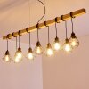 Barbengo Hanglamp Hout licht, Zwart, 9-lichts