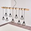 Barbengo Hanglamp Hout licht, Zwart, 9-lichts