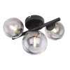 Globo DREADO Plafondlamp LED Zwart, 3-lichts