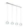 Eglo CONESSA Hanglamp LED Chroom, 4-lichts