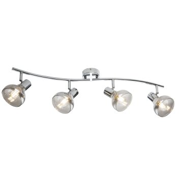 Globo LOTHAR Plafondlamp Grijs, 4-lichts