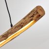 Winterthur Hanglamp LED Hout licht, Zwart, 1-licht