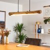 Winterthur Hanglamp LED Hout licht, Zwart, 1-licht