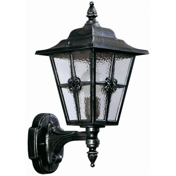 Albert 804 Muurlamp Zwart, Zilver, 1-licht