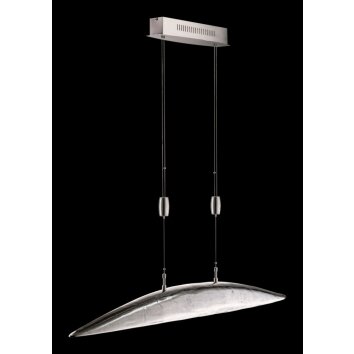 Fischer-Leuchten Shine Hanglamp LED Nikkel mat, 6-lichts