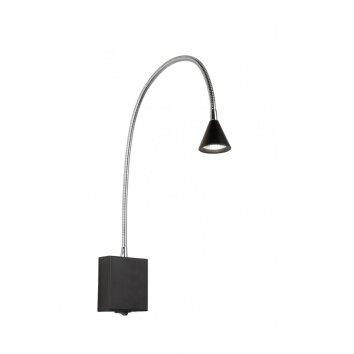 Lucide BUDDY Muurlamp LED Zwart, 1-licht