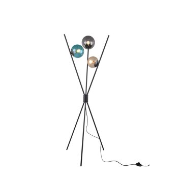 Trio LANCE Staande lamp Zwart, 3-lichts