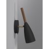 Design For The People by Nordlux Pure Muurlamp Hout donker, Zwart, 1-licht