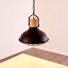 Onsala Hanger Hout donker, Zwart, 1-licht