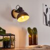 Flagstaff Muurlamp Hout licht, Zwart, 1-licht