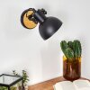 Flagstaff Muurlamp Hout licht, Zwart, 1-licht