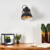 Flagstaff Muurlamp Hout licht, Zwart, 1-licht