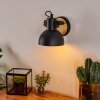 Flagstaff Muurlamp Hout licht, Zwart, 1-licht