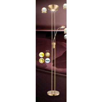 Globo LEONAS Uplighter LED Messing, 2-lichts