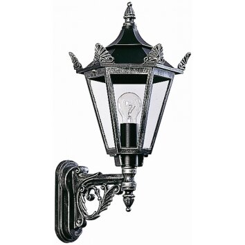 Albert 1806 Buiten muurverlichting Zwart, Zilver, 1-licht