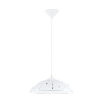 Eglo VETRO Hanglamp Kristaloptiek, Wit, 1-licht