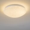 Quebec Plafondlamp LED Wit, 1-licht, Afstandsbediening, Kleurwisselaar