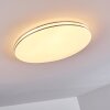 Genthin Plafondlamp LED Wit, 1-licht, Afstandsbediening