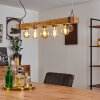 Montgomery Hanglamp Hout licht, Zwart, 5-lichts