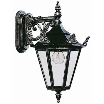 Albert 1807 Buiten muurverlichting Zwart, Zilver, 1-licht