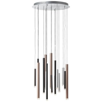 Brilliant Living Cembalo Hanglamp LED Bruin, 16-lichts