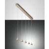 Fabas Luce Delta Hanglamp LED Goud, 5-lichts