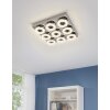 Eglo FRADELO Plafondlamp LED Chroom, Kristaloptiek, 9-lichts