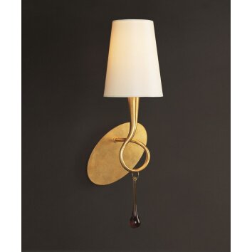 Mantra Paola Muurlamp Goud, 1-licht