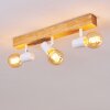 Barbengo Plafondlamp Hout licht, Wit, 3-lichts