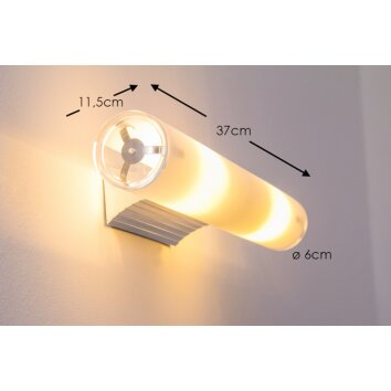 Ideallux CAMERINO Muurlamp Aluminium, 2-lichts