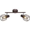 Globo Akin Plafond straler Bruin, 2-lichts