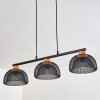 Besancon Hanglamp Bruin, Zwart, 3-lichts