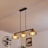 Besancon Hanglamp Bruin, Zwart, 3-lichts