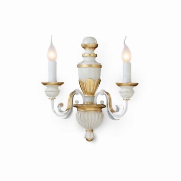 Ideallux FIRENZE Muurlamp Wit, 2-lichts