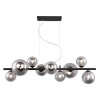 Globo JONDA Hanger LED Zwart, 9-lichts