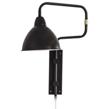 By Rydens Brighton Muurlamp Zwart, 1-licht