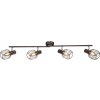 Globo Akin Plafond straler Bruin, 4-lichts